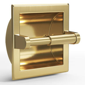 Porte-papier toilette mural en acier inoxydable brossé nickelé, usage commercial, extérieur, hôtel, cuisine, montage arrière - Product Image 5