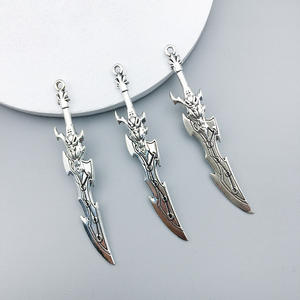 Nuevos Colgantes de Espada Miniatura de Aleación Modernos y a la Moda para Llaveros, Pendientes, Pulseras, Cadenas para Teléfonos Móviles y Accesorios - Product Image 5