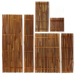 ของตกแต่งแพไม้ไผ่สีน้ำตาลหลากหลายขนาด เหมาะสำหรับอาหารญี่ปุ่น รั้วไม้ไผ่สาน บาร์บีคิว และอาหารทะเล - Product Image 2