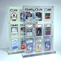 Support mural personnalisé en acrylique pour cartes classées PSAed CGC BGS, cadre d'affichage avec 1 à 9 ouvertures, support en plastique pour cartes classées SGC