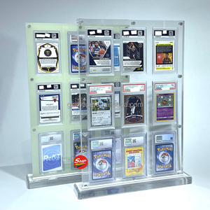 Espositore da Parete Personalizzato SHP in Acrilico per Carte Classificate PSA CGC BGS con Supporto a 1-9 Aperture Porta Carte Classificate in Plastica SGC - Product Image 4