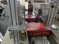 Machine d'emballage de boîtes de mouchoirs en papier et de serviettes en papier, à moteur électrique PLC, largement utilisée, avec plieuse à 2 lignes, CE 30-40