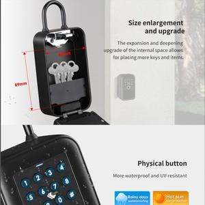 TTlock Bluetooth עמיד למים תיבת נעילת מפתח חכם כרטיס טביעת אצבע כספת מפתחות כספת תיבת אחסון מפתחות דיגיטלית לבית נדל ופרושה - Product Image 1