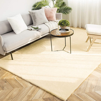 Tapis rond super doux tapis en fausse fourrure pelucheux et hirsute fabrication de tapis avec des amis de la peau tapis tapé pour le salon