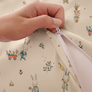 Cool Touch 40s Lyocell Stitched Fitted Sheet Kids Cartoon Rabbit Breathable <b>Bedding</b> <b>Set</b> for Home - Product Image 3