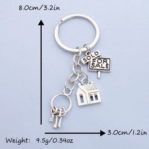 Moda europea y americana, accesorios de bricolaje, herramienta de cepillo para casa, llave creativa, arquitecto, <span class=keywords><strong>agencia</strong></span> de casa, llavero - Product Image 4