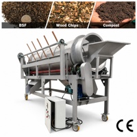 Tamis rotatif industriel DZJX pour sciure de bois, machine de criblage de particules de biomasse, tamis à tambour mobile pour compost et paillis