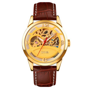 Relojes de Pulsera SKMEI 9226 con Esfera de Esqueleto, Correa de Cuero, Mecánico Automático, Relojes de Moda <span class=keywords><strong>para</strong></span> Hombre - Product Image 3
