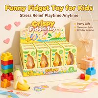 Nouveau jouet anti-stress croustillant à presser, jouet miniature en forme de banane simulée, souple, adhésif et à rebond lent, vente en gros d'usine