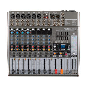 Console de mixage audio analogique professionnelle 16 entrées avec égaliseur graphique 7 bandes et détection de réverbération FBQ pour églises et scènes <span class=keywords><strong>en</strong></span> direct - Product Image 1