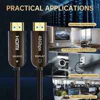 Câble HDMI 2.1 AOC 8K 60Hz 48Gbps EARC pour TV, moniteur, projecteur, console de jeu, plaqué or, alliage de zinc, gaine en TPE