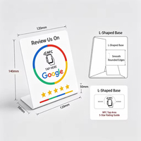 Carta NFC NTAG213 Programmabile in PVC per Recensioni Google, Opaca e Impermeabile, con Codice QR per Recensioni