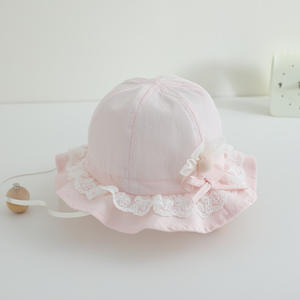 Printemps Automne Bébé Mignon Pur Coton Parasol Chapeau Offre Spéciale Infant <span class=keywords><strong>Bonnet</strong></span> Chapeau de Soleil d'Été - Product Image 6