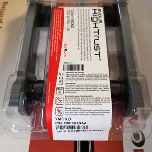 Ruban couleur <span class=keywords><strong>Evolis</strong></span> R5F002SAA YMCKO-200 impressions, pour imprimante de cartes d'identité <span class=keywords><strong>Evolis</strong></span> <span class=keywords><strong>Zenius</strong></span> - Product Image 1