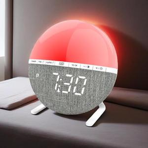 Bán buôn New đa chức năng LED kỹ thuật số bàn đồng hồ báo thức Wake-up với <span class=keywords><strong>colour</strong></span> thay đổi tính năng biểu tượng tùy chỉnh điện tử phong trào - Product Image 1