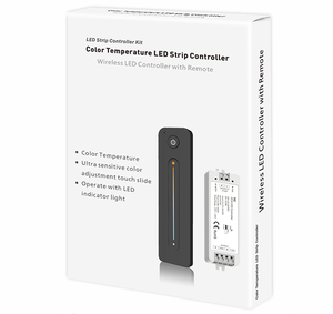 핫 12V 24V 10A 듀얼 컬러 LED 스트립 세트 컨트롤러 + CCT RF 무선 리모컨 CW PWM LED 조광기 - Product Image 3