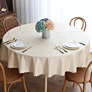 圆形塑料软家用节日派对桌布