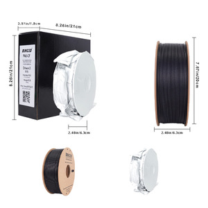 Filamento de Impresión 3D PA6 1KG Fibra de Carbono 1.75mm, Varillas de Plástico para Impresora FDM, Filamento PA-CF Negro en Stock - Product Image 2