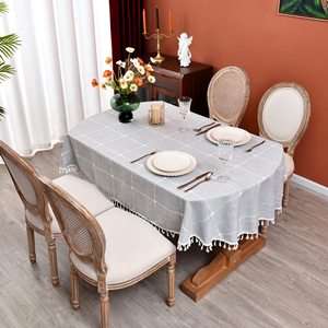 <span class=keywords><strong>Oval</strong></span> masa örtüsü pamuk keten ağır masa örtüleri örtüleri yemek odası mutfak için masa dekorasyon - Product Image 3
