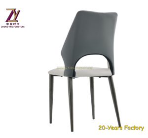 Sillas de comedor modernas de lujo nórdicas, superventas, muebles de patas de Metal de cuero para el hogar, Bar, parque, escuela, gimnasio, apartamento, superventas - Product Image 5