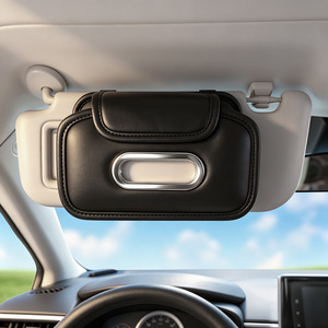 Car Visor Organizer Large Capacity Universal For Car Interior Accessories With Tissue <b>Box</b> <b>Storage</b> - Product Image 1