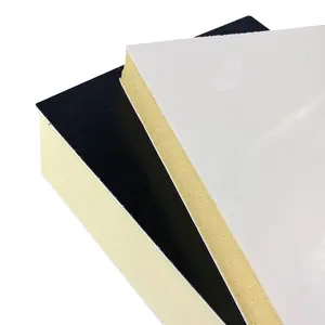 Panel luar ruangan dinding prefabrikasi sisi logam terisolasi FRP Panel Sandwich busa poliuretan PU