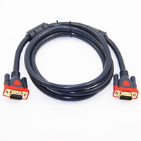 Câble VGA Bochara mâle vers mâle 3+9 HD entièrement câblé 15 broches pour écran LCD CRT PROJECTEUR PC Ordinateur portable Moniteur 1,5m 3m 5m 10m 15m 20m