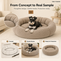 Coussin pliable antidérapant et écologique pour chiens et chats Yangyangpet Fashion, personnalisable, OEM ODM, apaisant, imperméable, amovible et lavable