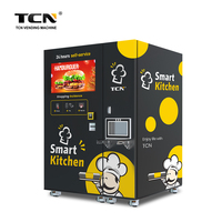 Distributeur automatique de soupes chaudes, hamburgers et sandwichs TCN avec écran tactile