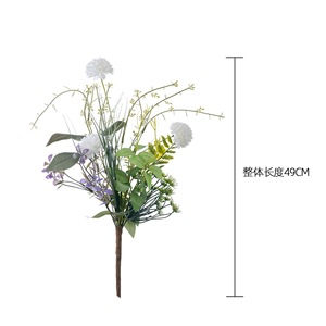 CallaFloral ช่อดอกกุหลาบประดิษฐ์สีขาวนมในแจกันโลหะ ของตกแต่งโต๊ะงานแต่งงาน ขนาด 120 ซม. - Product Image 4