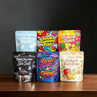 Sachet Doypack Mylar de qualité alimentaire, imprimé avec design personnalisé, anti-odeur, refermable avec fermeture éclair, à l'épreuve des enfants, en promotion, Marque de premier plan PT
