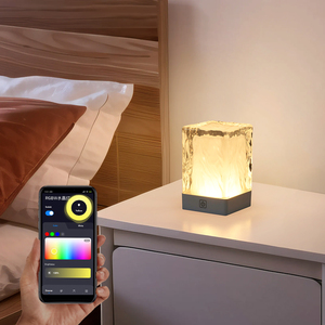 Lampes de maison intelligentes Tuya commande vocale musique synchronisation magique RGBW couleur Charnging salon chambre sans fil cristal <span class=keywords><strong>Table</strong></span> lampe de bureau - Product Image 4