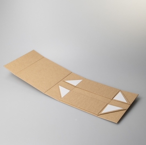 Commercio <span class=keywords><strong>all</strong></span>'ingrosso In-Stock personalizzato universale Kraft cartone ondulato LOGO stampato pieghevole cartella di commercio <span class=keywords><strong>estero</strong></span> imballaggio - Product Image 3