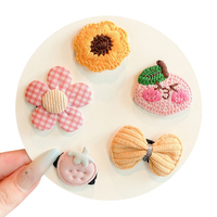 Handgemaakte, exquisite katoenen, schattige fruit avocado aardbei haarspeldjes voor jonge meisjes en vrouwen, met geborduurde patch.
