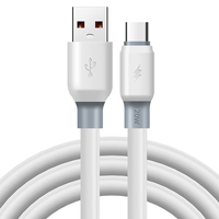 Vente en gros 120W Cordon de charge rapide TPE Accessoires mobiles OD 0.6MM Câble de chargeur épaissi pour Smartphone Tablettes