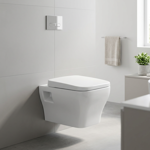 Céramique européenne murale murale WC suspendu-Toilettes de salle de bain combinées, articles sanitaires Commode carrée Prix le plus bas Qualité à l'exportation - Product Image 6