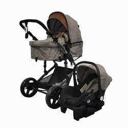 Cadre de luxe personnalisé OEM siège <span class=keywords><strong>auto</strong></span> compact pliable 2-en-1 pour bébé et poussette pour parents occupés - Product Image 3