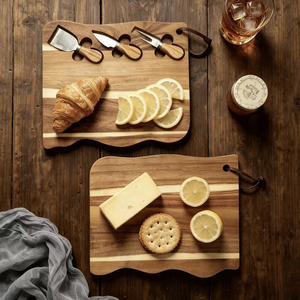 <span class=keywords><strong>Planche</strong></span> à découper en bois très vendue, <span class=keywords><strong>planche</strong></span> à fromage domestique, <span class=keywords><strong>planche</strong></span> à <span class=keywords><strong>pain</strong></span> en bois massif pour pique-nique en extérieur avec ensemble de couteaux pour la maison - Product Image 3