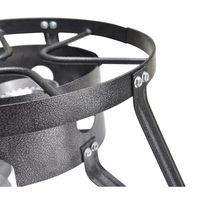 Réchaud à gaz propane haute pression en fonte de 37 000 BTU avec support portable pour camping en extérieur et friteuse à dinde