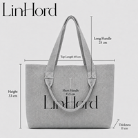 Sac à bandoulière en tricot pour usage quotidien, avec longues et courtes poignées, idéal pour les boutiques de mode créant des gammes d'accessoires quotidiens