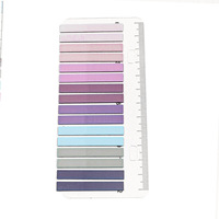 320 pièces par paquet de notes autocollantes transparentes à fines rayures, indexées, dans une palette de couleurs dégradées