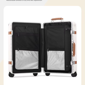 <span class=keywords><strong>Valigia</strong></span> Trolley di Lusso 2026 con Telaio in Alluminio, Grande Formato 20/24/26 Pollici, Portabicchieri e Scomparto Impermeabile per Laptop - Product Image 3