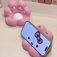 Support de bureau multifonctionnel écologique en forme de patte de chat sculptée, mignon et créatif, pour téléphone portable et tablette, idéal pour la maison, le bureau, la rentrée scolaire et le Nouvel An