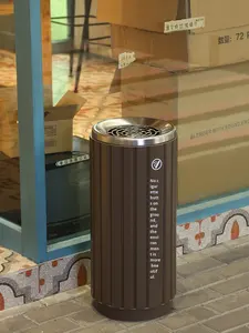 Grand cendrier vertical à usage commercial pour zones fumeurs Hôtels Centres commerciaux Bureaux Salons Couloirs et escaliers - Product Image 4