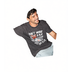 T-shirt Don't Worry I Have A Plan pour hommes, t-shirt graphique, vêtements décontractés - Product Image 1