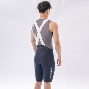 Pantaloncini da Ciclismo Monopezzo con Bretelle a X Personalizzabili per Grossisti, Leggings Senza Cuciture, Pantaloncini da Bici da Uomo Colorati - Product Image 4