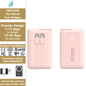 Cargador Portátil Mayorista Transfronterizo <span class=keywords><strong>de</strong></span> 10000mAh con Enchufe <span class=keywords><strong>de</strong></span> CA Integrado, Carga Rápida <span class=keywords><strong>de</strong></span> 22.5W, USB-A y USB-C, Nuevos Productos 2026 - Product Image 1