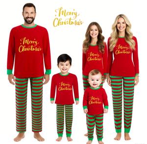 Pijamas navideños de 2 piezas, ropa de dormir para papá, mamá, niños, pijamas navideños personalizados, <span class=keywords><strong>Feliz</strong></span> <span class=keywords><strong>Navidad</strong></span> - Product Image 1