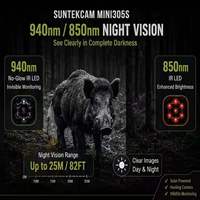 Caméra de sécurité solaire MINI305S CMOS 50MP, enregistrement 4K HD, étanche IP65, vision nocturne, détection de mouvement rapide 0,3s