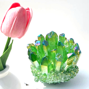 <span class=keywords><strong>Prix</strong></span> d'usine, cristal de <span class=keywords><strong>quartz</strong></span> aura <span class=keywords><strong>fantôme</strong></span> violet vert rouge Reiki, amas de cristal pour la décoration de la maison - Product Image 6